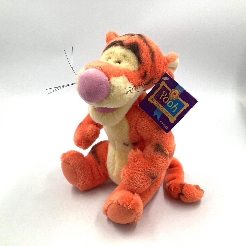 Gund Tigger Toy  Plush Disney 12" Tall Pooh‎ Tiger Orange